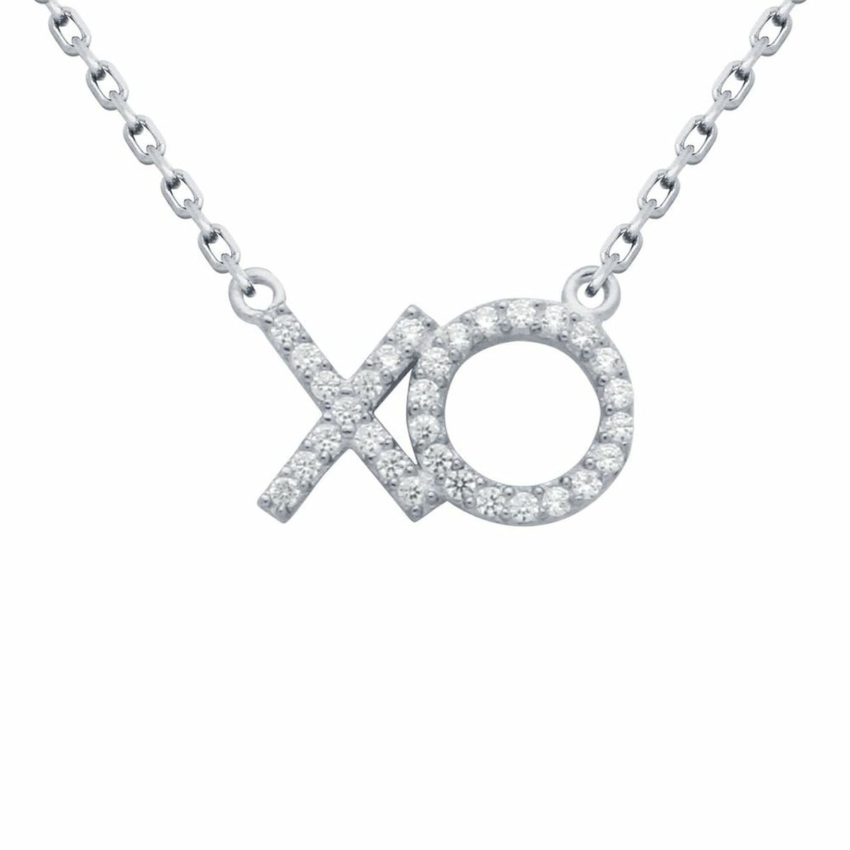 Silver XO Love Necklace