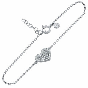 Silver Heart Bracelet