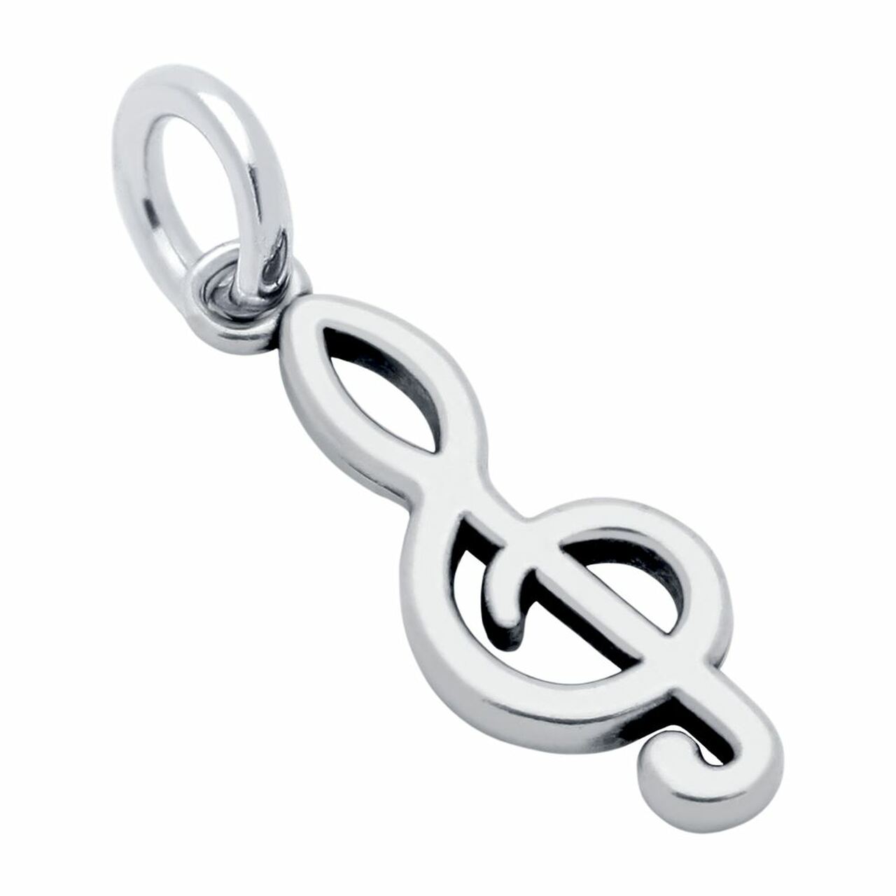 Silver Music Note Charm